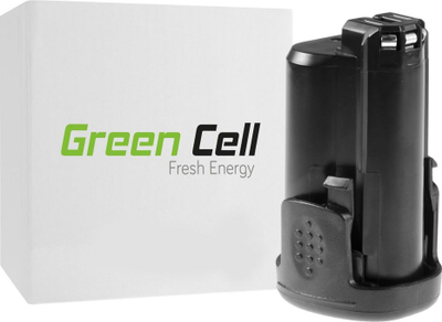 Bateri veglash Green Cell Powertool Bosch PMF PSM PSR, 10.8V, 1.5Ah, e zezë