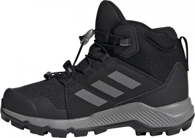 Këpucë trekking për kalamoj Adidas Terrex Mid GTX K Jr, membranë Gore Tex, taban Continental, të zeza