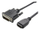 Кабел адаптер DVI во HDMI Value 12.99.3116, DVI-D 24+1 во HDMI, 15cm, црн
