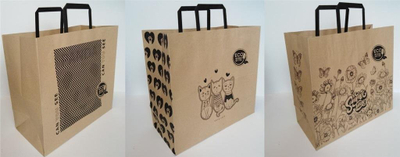 Qese letre Fresh Kraft Bag, 320x300 mm, horizontale, dizajn FRESH