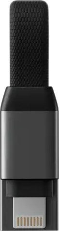Kabllo karikimi Rolling Square inCharge PRO, USB A n'Lightning, 15W, gri metalik