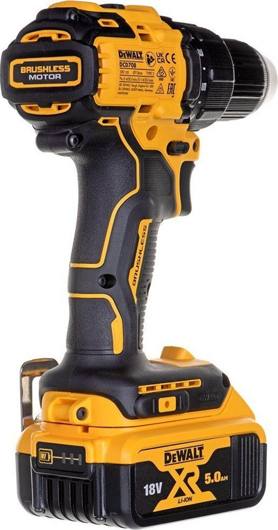 Аккумулаторски шрафцигер и бушилица Деwалт DCD708P3T, 18V, Ли-Јон, жолт