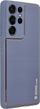 Këllëf telefoni Samsung Galaxy A55, eco-leather, i përshtatshëm për karikim wireless, blu