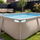 Pishinë me kornizë VirtuFit Rectangular Pool, 300 x 210 x 66 cm, me pompë filtri, bezhë