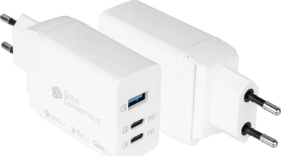 Karikues murit Alcasa PCA-W007W, 2x USB Type C, karikim i shpejtë, i bardhë