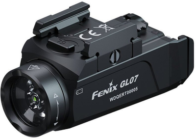 Dritë arme Fenix GL07, montim për Glock dhe Picatinny, kompakte, e zezë