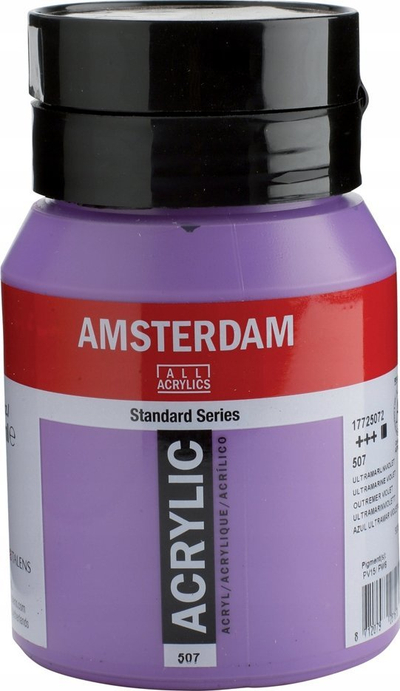 Bojë akrilike Amsterdam 507 Ultramarine Violet, 500 ml, vjollcë