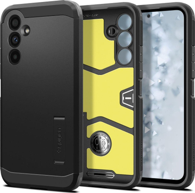 Kllëf telefoni Spigen Tough Armor për Samsung Galaxy A54 5G, mbrojtje e fortë, me këmbëz, i zi mat