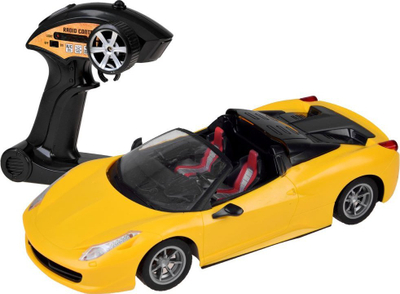 Makine lodër me telekomandë Racing Power RC0606, 2.4GHz, kabrio sportiv, e verdhë