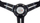 Спортски волан MTuning Steering Wheel Pro, 350mm, офсет 60mm, црна кожа