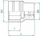 Kokë çelësi Milwaukee Standard Metric Socket 1/2", 33 mm, çelik krom vanadium