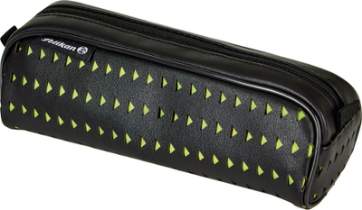 Etui lapsash Pelikan Lasercut, material PU, rrotullues, i zi e verdhë