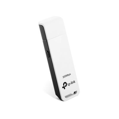 Адаптер Ви-Фи TP-Link TL-WN821N, N300, 2.4GHz, USB, бел