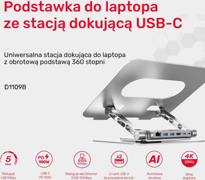 HUB USB Unitek D1109B01, shumëporta, kompakt, i zi