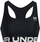 Bust sportiv Under Armour W 1383544, mbështetje mesatare, HeatGear, i zi