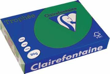 Letër printeri Clairefontaine Trophee 1783C, A4, 80 g, jeshile bredh