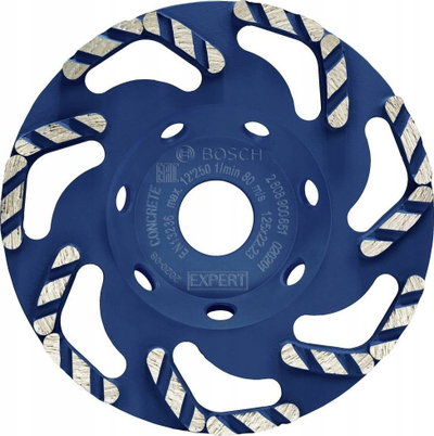 Kokë bluarëse Bosch Expert Concrete Diamond, 125mm, për beton, gri