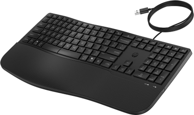 Tastierë HP 480 Comfort, me kabëll, USB, e zezë