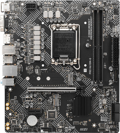 Pllakë amë MSI PRO H610M-G, Intel H610, mATX, e zezë