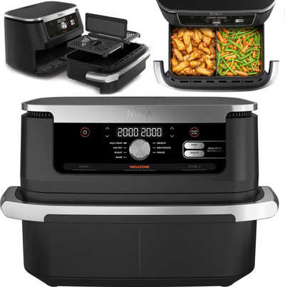 Fritezë ajri Ninja AF500EU, 10.4L, 2470W, e zezë inox