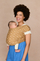 Marama mbajtëse bebe Ergobaby Aura, material Tencel Lyocell, për të porsalindur, ngjyrë camel
