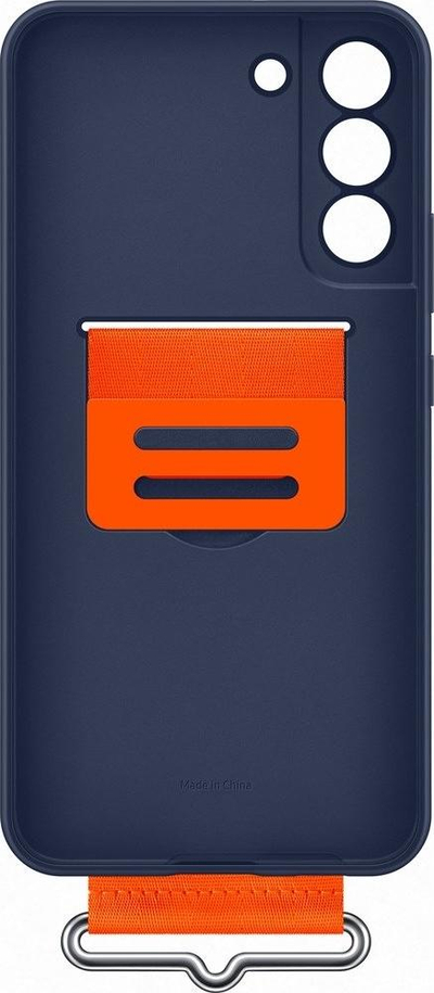 Mbulesë silikoni Samsung EF-GS906, me rrip, për Galaxy S22 Plus, blu navy