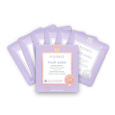 Set maska për fytyrë Foreo Youth Junkie 2.0 për pajisjen UFO™, 6 x 6 g