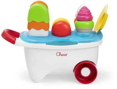 Karrocë loje Chicco Ice Cream Cart, 2 në 1, 19 pjesë, shumëngjyrëshe