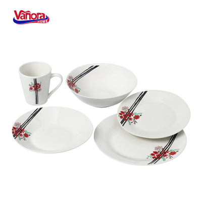 Pjatë porcelani Vanora Home Reya, 23 cm, e bardhë