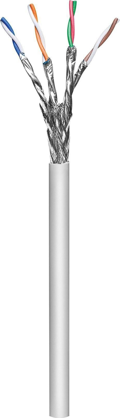 Kabllo rrjeti Microconnect KAB031-100, CAT6a S/FTP, 100m, gri