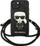 Kapak telefoni Karl Lagerfeld Iconic për iPhone 13 Mini, 5.4", me varëse, i zi