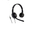 Kufje me mikrofon Axtel Voice PC28 Duo NC, për call center, jack 3.5mm, të zeza