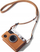 Këllëf aparati LoveInstant për Fujifilm Instax Mini Evo, lëkurë eko, me rrip, kafe