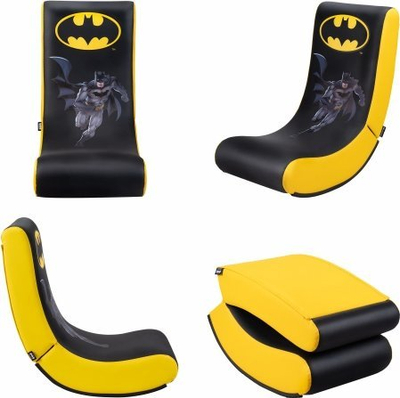 Гејминг столица Subsonic Batman Junior Rock'n, за деца, лулечка, црно жолта