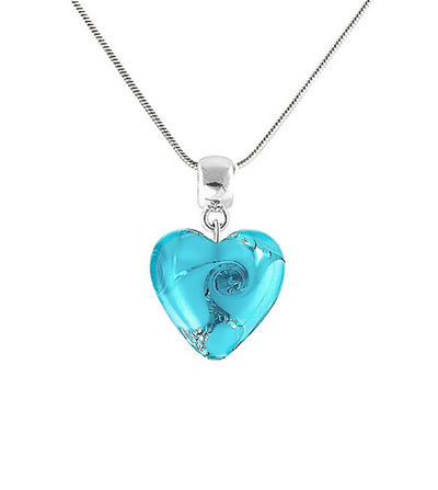 Qafore për femra Lampglas Forest Heart NLH10, e argjendtë/kaltër