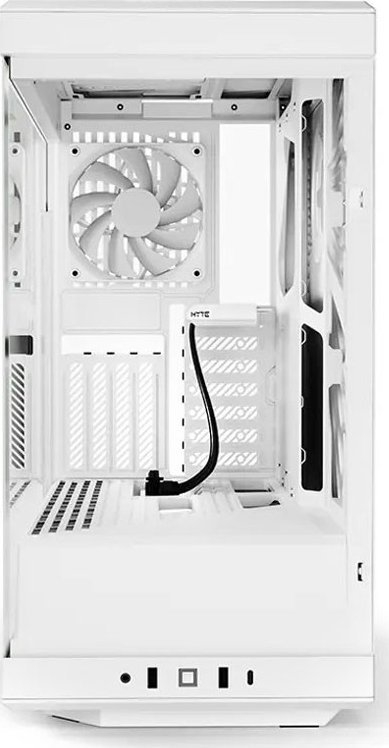 Куќиште за компјутер Hyte Y40, бело, Midi Tower