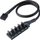 Splitter për ftohës Akasa FLEXA FP5H PWM, 5 porta, 12V 2A, i zi