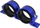 Mbajtëse pompe karburanti TurboWorks 2x60mm, alumini, blu