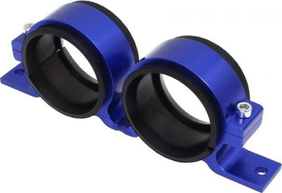 Mbajtëse pompe karburanti TurboWorks 2x60mm, alumini, blu