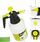 Spërkatës me presion Aqua Spray, 1.5L, plastikë transparente, i kaltër