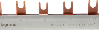 Shinë lidhëse Legrand, comb 16mm², 3P, për ndërprerës automatik