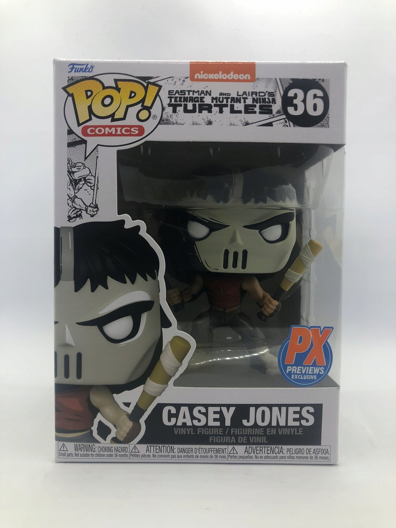 Figura koleksionuese Funko POP TMNT Casey Jones PX Exclusive, vinil, e kuqe