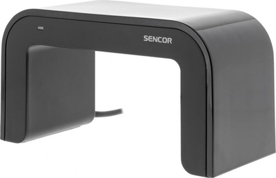 Внатрешна антена Sencor SDA-312, за телевизор, компактен дизајн, црна