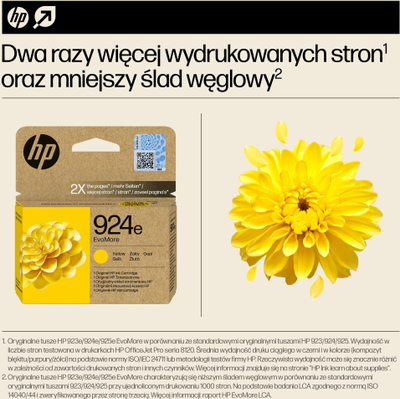 Katridzh boje HP 924e EvoMore, e verdhë, origjinale