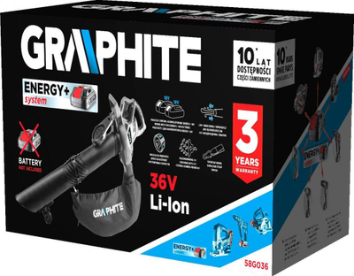 Pastrues për gjethe Graphite (58G036), i zi