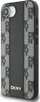 Mbështjellës telefoni DKNY Leather Checkered Mono Pattern, për iPhone 16e, MagSafe, i zi