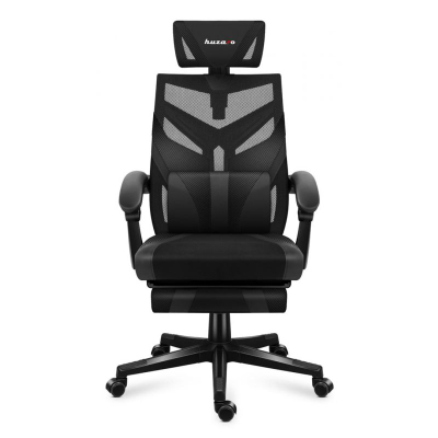 Karrige gaming Huzaro COMBAT 5.0, rrjetë Nylon Mesh, mbajtëse për këmbë, e zezë