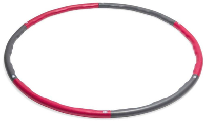 Rreth fitnesi VirtuFit Hula Hoop, 100cm, 1.8kg, gri me rozë