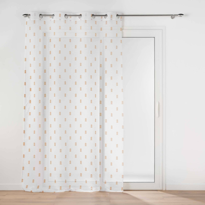 Perde për kalamajt Douceur d'intérieur Geometric, 140x240cm, poliestër, e verdhë