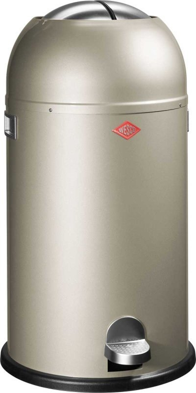 Kosh mbeturinash Wesco Kickmaster, 33L, me pedale, argjendtë